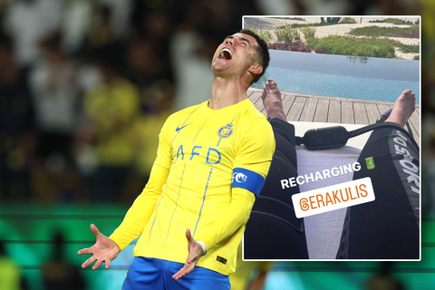 Cristiano Ronaldo toont totaal geruïneerde voeten, fans reageren: 'Hij wordt zeker wakker met pijn'