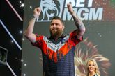 Michael Smith tijdens een avond aan de Premier League © PDC Darts