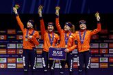 Gouden shorttrackvrouwen leefden in onzekerheid door val Suzanne Schulting: 'Wisten niet wie de finale zou rijden'