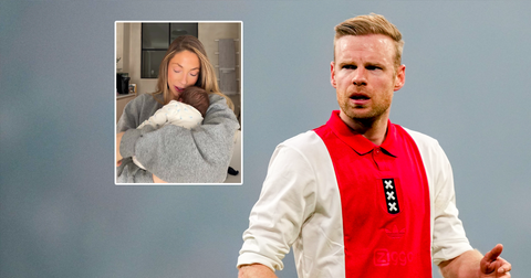 Vrouw Davy Klaassen schrikt van opvallend kenmerk bij pasgeboren baby: 'Ik kon niet geloven wat ik zag'