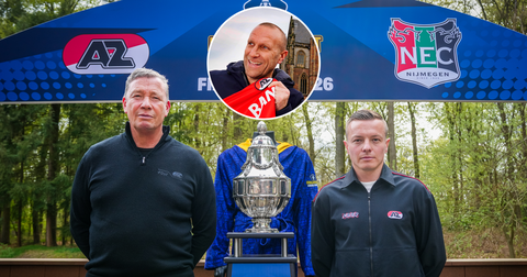 AZ-icoon hoopt op groot feest in Alkmaar na bekerfinale: 'Als ze winnen, kan ik echt niet meer fietsen'