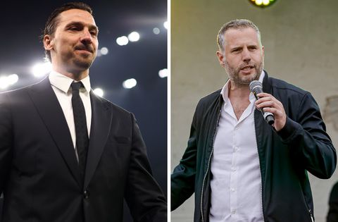 Bekende TV-presentator spot Zlatan Ibrahimovic in Amsterdam tijdens gesprek met voormalig toptalent van Ajax