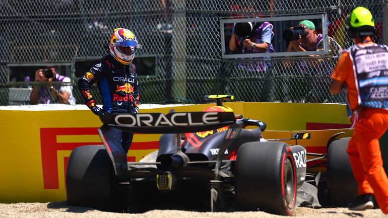 Chaos op Imola tijdens laatste vrije training: Sergio Pérez en Fernando Alonso crashen, Max Verstappen zesde