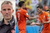 Klaas-Jan Huntelaar valt in voor Robin van Persie tijdens het duel met Mexico op het WK van 2014. © Getty Images