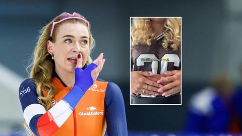 Topschaatsster Joy Beune zet iedereen op verkeerde been met 'zwangere buik': 'Ik heb opwindend nieuws'