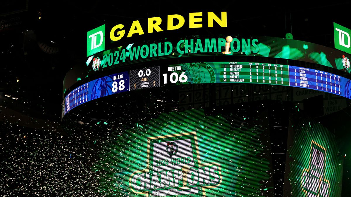 Boston Celtics wint eerste NBA Finals sinds 2008, Dallas Mavericks maakte weinig kans