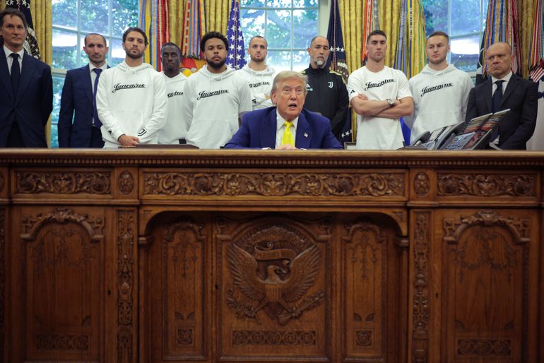 Teun Koopmeiners en ploeggenoten Juventus negeren ongepaste opmerking Donald Trump bij bezoek Witte Huis