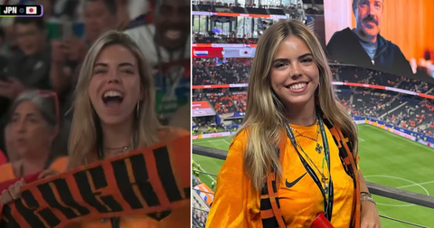 'Mooiste fan' van Oranje die viraal ging op WK laat na lang wachten eindelijk van zich horen