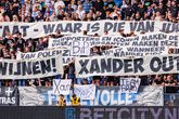 De supporters van PEC Zwolle hebben de kant gekozen van Bram van Polen. © Getty Images