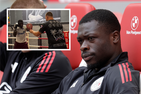 Geblesseerde voetballer Brian Brobbey stapt de ring in, kickboksbond Glory reageert: 'Tot snel!'