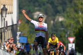 Mathieu van der Poel wint de eerste etappe in Luxemburg. ©Getty Images