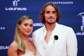 Paula Badosa en Stefanos Tsitsipas oogden in het voorjaar nog als een gelukkig koppel. © Getty Images
