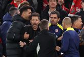 Diego Simeone heeft ruzie met Liverpool-fans. Getty Images