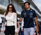 Carlos Sainz en Rebecca Donaldson. © Getty Images