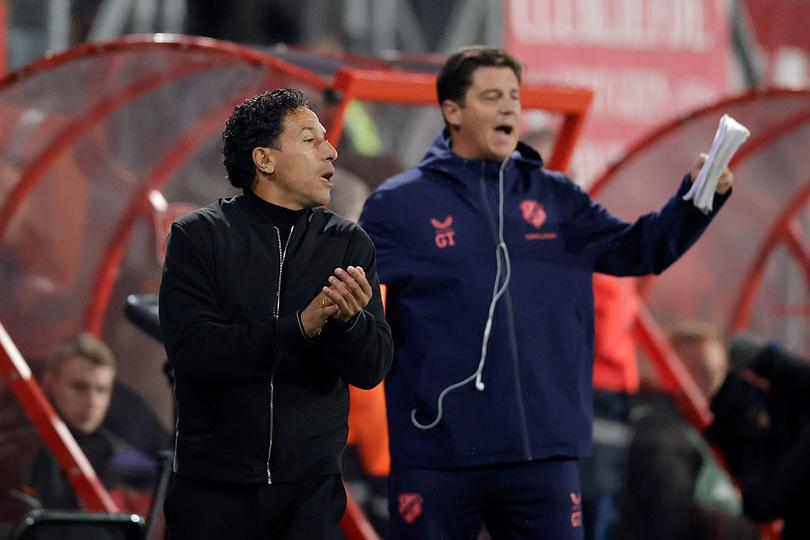 Opluchting bij FC Utrecht-trainer Anthony Correia © Getty Images.