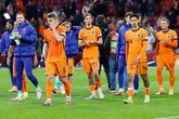 Het Nederlands elftal verdwijnt tijdens de loting op 5 december als groepshoofd op het WK voetbal. ©Getty Images