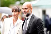 Pep Guardiola met Cristina. © Getty Images