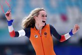 Irene Schouten tijdens de Winterspelen van 2022. © Getty Images