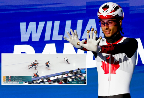 Omstreden Canadees heeft opmerkelijke reactie na incident met Nederlandse shorttrackers in olympische finale