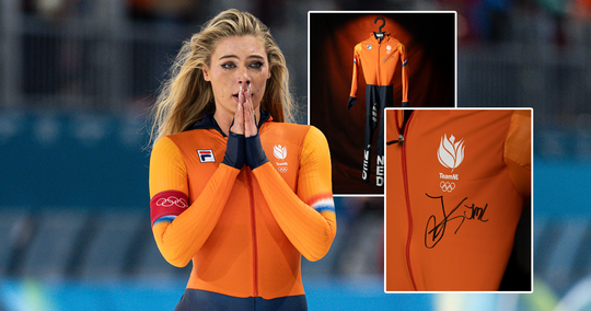 Gouden schaatspak Jutta Leerdam inmiddels al duizenden euro's waard voor goed doel: 'Dat willen we stimuleren'