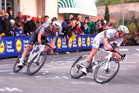 Waarom Mathieu van der Poel profiteert van Tadej Pogacar in Milaan-Sanremo