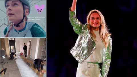 Irene Schouten bouwt volop door aan nieuw huis: 'Lekker aan de klus'