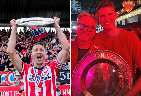 PSV-selectie viert kampioenschap in 'boyband' van iconische muzikant: 'Reken ik goed!'