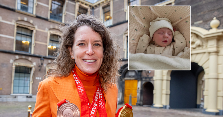 Schaatslegende Ireen Wüst en partner Letitia de Jong verwelkomen eerste kindje: 'Helemaal in de wolken'