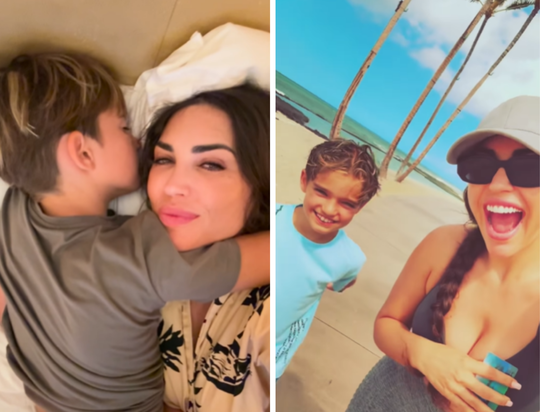 Yolanthe Cabau (ex Wesley Sneijder) deelt bijzondere momenten met 'lievelingspersoontje'