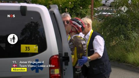 Ergste vrees wordt waarheid voor Jonas Vingegaard na dramatische valpartij in Tour de France