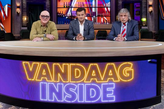 Vandaag Inside keert snel terug op tv, Wilfred Genee, René van der Gijp en Johan Derksen op vroeger tijdstip