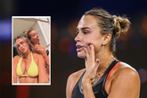 Aryna Sabalenka, met als inzet de selfie met Paula Badosa © Getty Images en Instagram, beeldbewerking Sportnieuws.nl