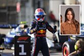 Max Verstappen moet het in Austin doen met digitale steun van zijn vriendin Kelly Piquet. ©Getty Images, beeldbewerking Sportnieuws.nl.
