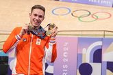 Harrie Lavreysen was goed voor drie van de vijftien gouden plakken van TeamNL in Parijs. © Getty Images