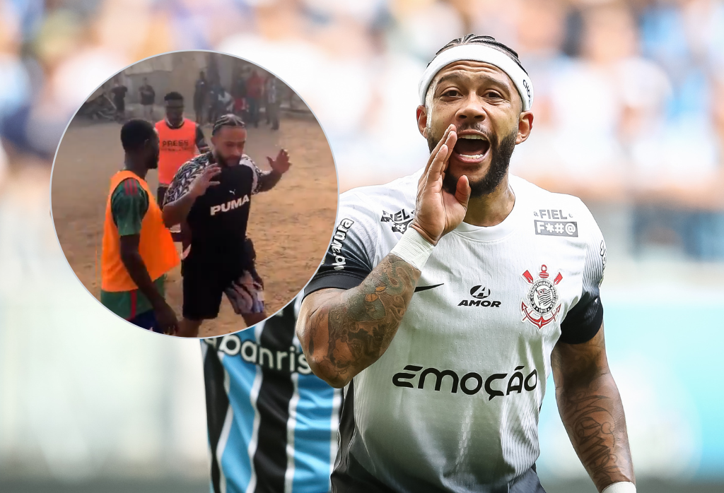 Memphis Depay verrast in dierbaar land lokale voetballers met partijtje