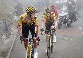 De laatste keer dat de Vuelta de Angliru aandeed, reed Primoz Roglic nog voor Jumbo-Visma en won Sep Kuss het klassement. ©Getty Images