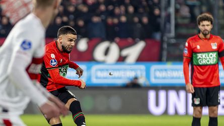 NEC Nijmegen wint van 10 man van FC Twente na kanonskogel van Calvin Verdonk