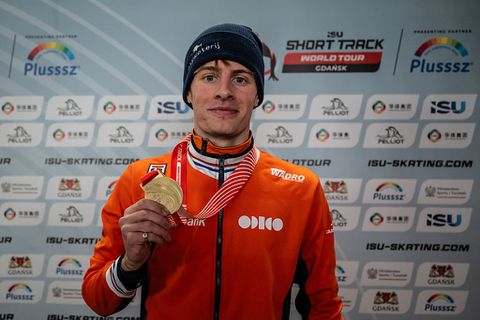 Oranje-shorttracker oogst lof met pikante foto’s: ‘Die trucjes heeft hij niet nodig’