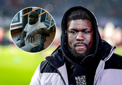 Royston Drenthe deelt beelden van herstel na herseninfarct: 'Met grote onzekerheid of hij ooit nog zou kunnen bewegen'