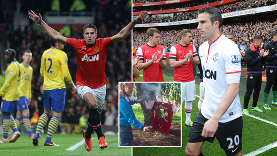 'Verrader' Robin van Persie ontloopt pikante loting; fans verbrandden zijn shirt na markante transfer