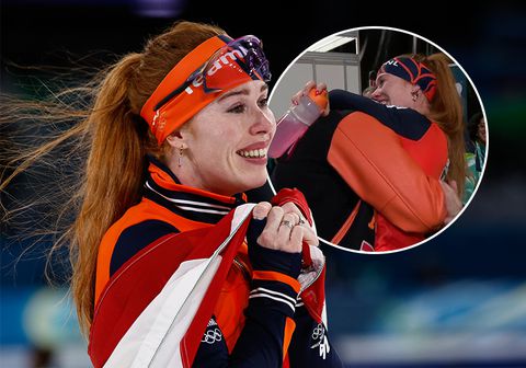 Man van Antoinette Rijpma-de Jong gaat helemaal los na olympisch goud: emotionele beelden in Milaan