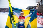 Frida Karlsson na haar winnende race op het WK dit jaar © Getty Images
