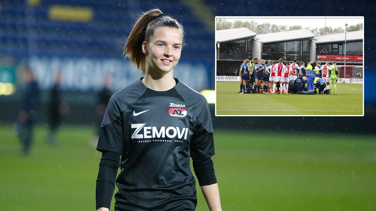 Femke Liefting loopt hersenschudding op in gestaakte wedstrijd tegen Ajax en mag ziekenhuis verlaten