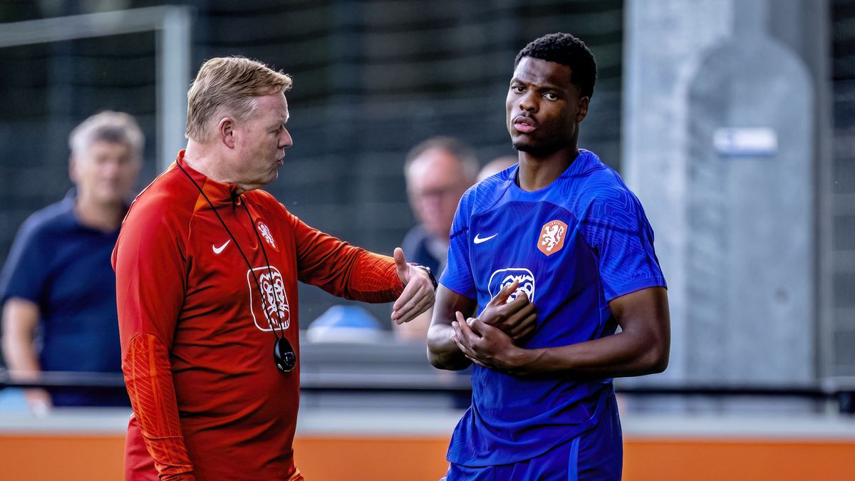 Ronald Koeman sprak Denzel Dumfries over rel rond international: 'Hij weet het zelf ook wel'