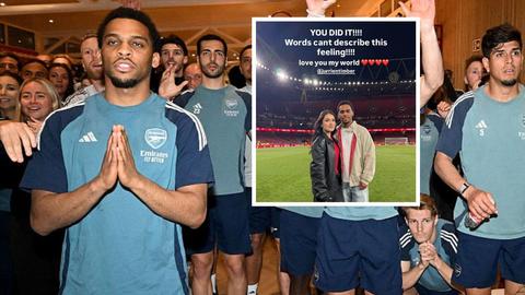 Vriendin Jurriën Timber richt zich tot Arsenal-kampioen: 'Ik hou van je, mijn wereld...'
