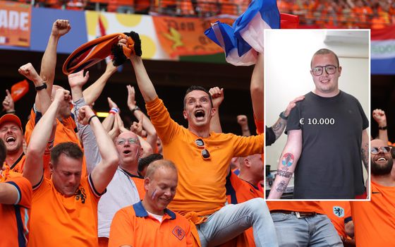 'De gevolgen accepteren': Bart (23) durft het aan met tattoo van Oranje als EK-winnaar (in ruil voor flink geldbedrag)