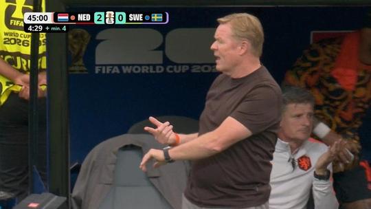 Bondscoach Ronald Koeman windt zich op over opvallende beslissing van scheids bij Nederland - Zweden
