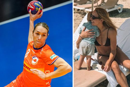 Hilariteit om borstvoeding Oranje-handbalster: 'Er ligt weer een plasje melk op het veld'