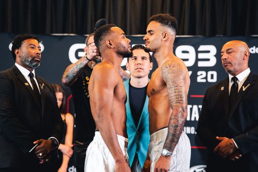 Glory 93 | Tyjani Beztati debuteert met Amsterdamse branie in hogere gewichtsklasse en verslaat Endy Semeleer