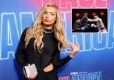 Topschaatsster Jutta Leerdam straalt in gewaagde jurk tijdens bezoek met Jake Paul aan historisch boksgevecht